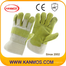 Anti-Scratch piel de vaca Split cuero industrial mano seguridad trabajo guantes (11002)